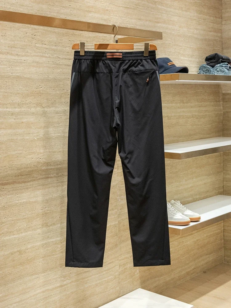 ZZ تكنولوجيا التجفيف السريع في الهواء الطلق النسيج الربيع والصيف الرجال رقيقة مرونة الخصر السراويل المرنة عارضة