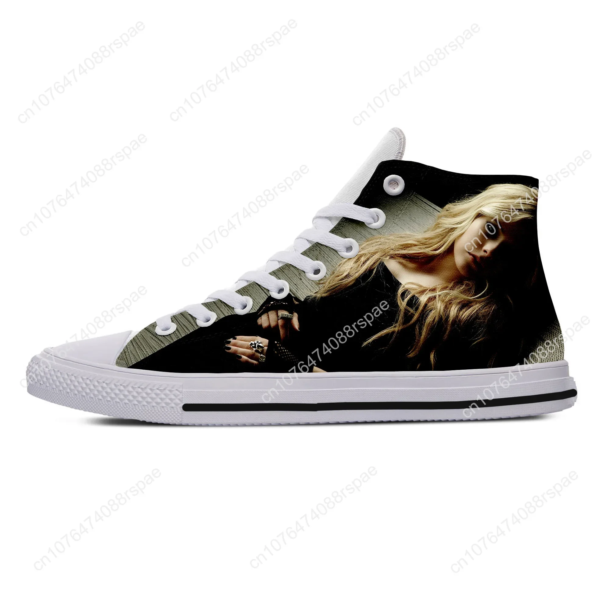 Hot Cool Summer Fashion Avril Lavigne High Sneakers Menwomen scarpe Casual di alta qualità di alta qualità classiche ultime scarpe da tavola