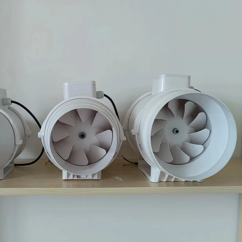 

Factory Supply ABS Plastic White Wall Mount Square Small Bathroom Fan Exhaust Ventilation