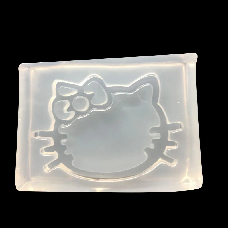 Mini Cartoon Lovely Cat Hollow Out Types Silicone Mold Crystal UV Resin Mold DIY Handmade Jewelry Accessories Pendant Decoration