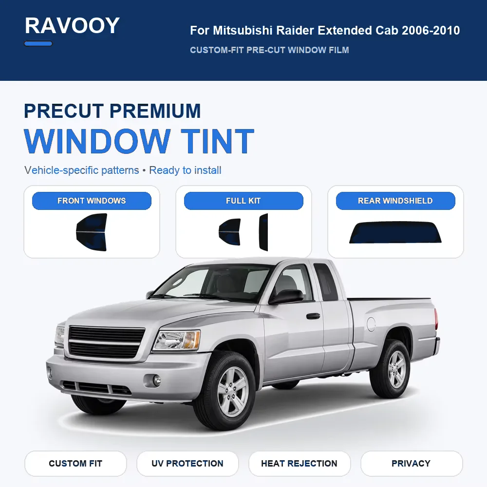 premium-precut-window-tint-kit-front-rear-windows-rear-windshield-for-mitsubishi-raider-extended-cab-2006-2010-nano-ceramic-film