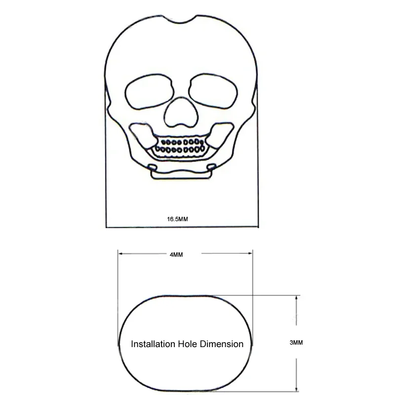 

60pcs Plastic Skull Head Shape Guitar Tuning Peg Tuner Machine Head Replacement Button knob Handle