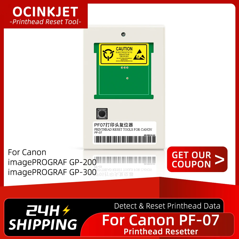 For Canon PF-07 PF07 Printhead Reset Tools Print Head Resetter For Canon imagePROGRAF GP-200 GP-300 Printer