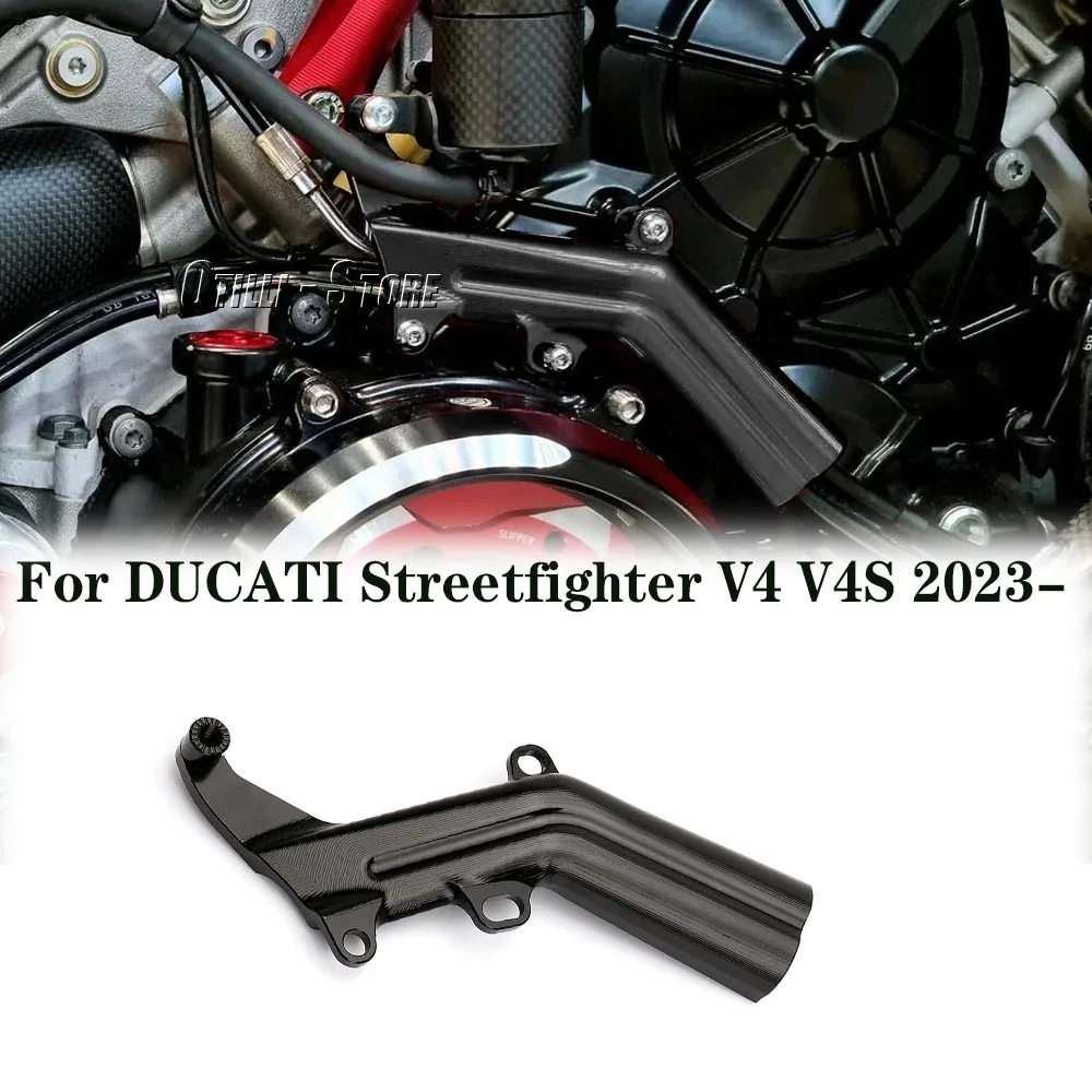 

For Ducati Streetfighter V4 STREETFIGHTER V4S 2023 2024 New Rear Brake Fluid Oiler Fuel Oil Pot Bracket Motorcycle Accessories