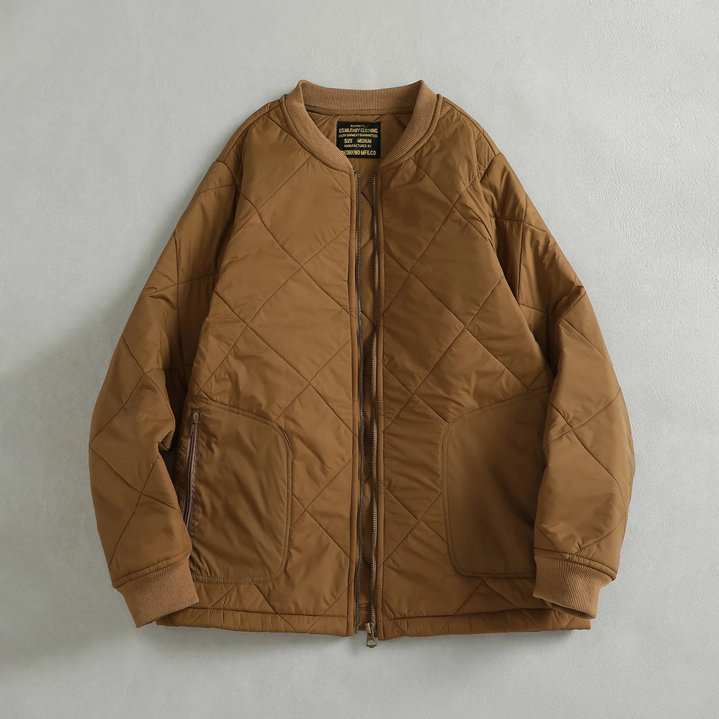 5701# Spring Winter New American Retro Improved M43 Inner Liner Jacket Men's Amekaji Cotton Quilted Cold Weather Uniform Caot