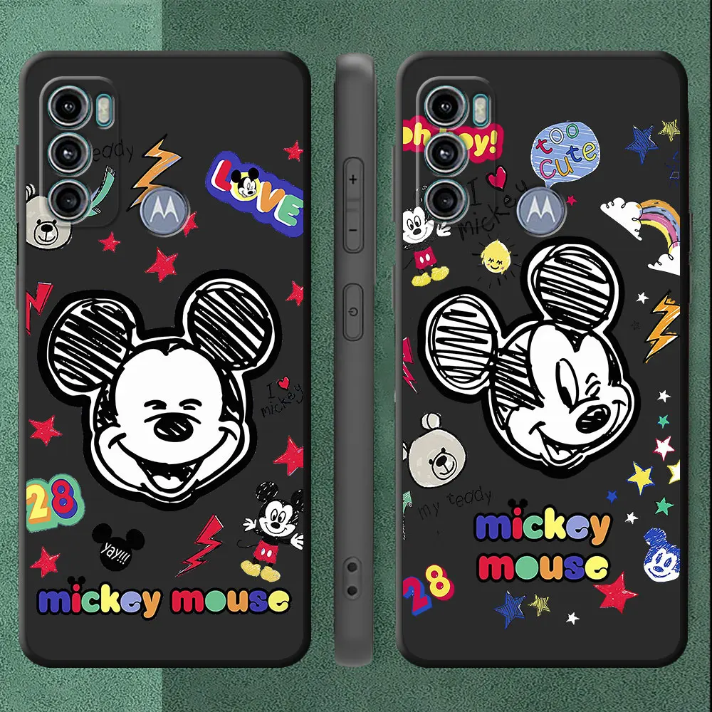 Phone Case for Motorola Moto Edge 30 40 Pro Edge 20 Pro Edge 30 Fusion Edge 30 Neo G Stylus Cover Mickey Minnie Mouse Disney