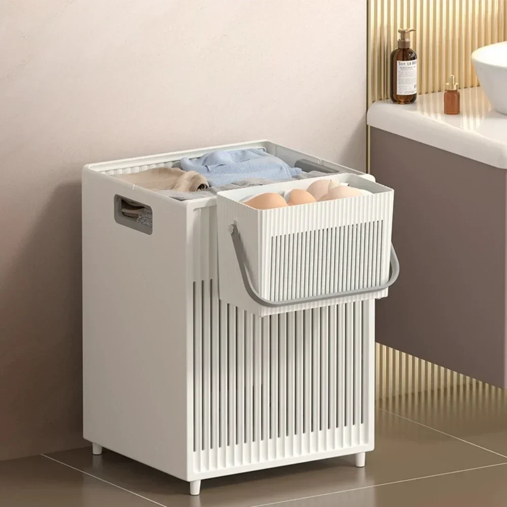 

Foldable Laundry Basket Dirty Clothes Storage Clothes Bucket Storage Baskets Large Capacity Household Bathroom Home Storage Box