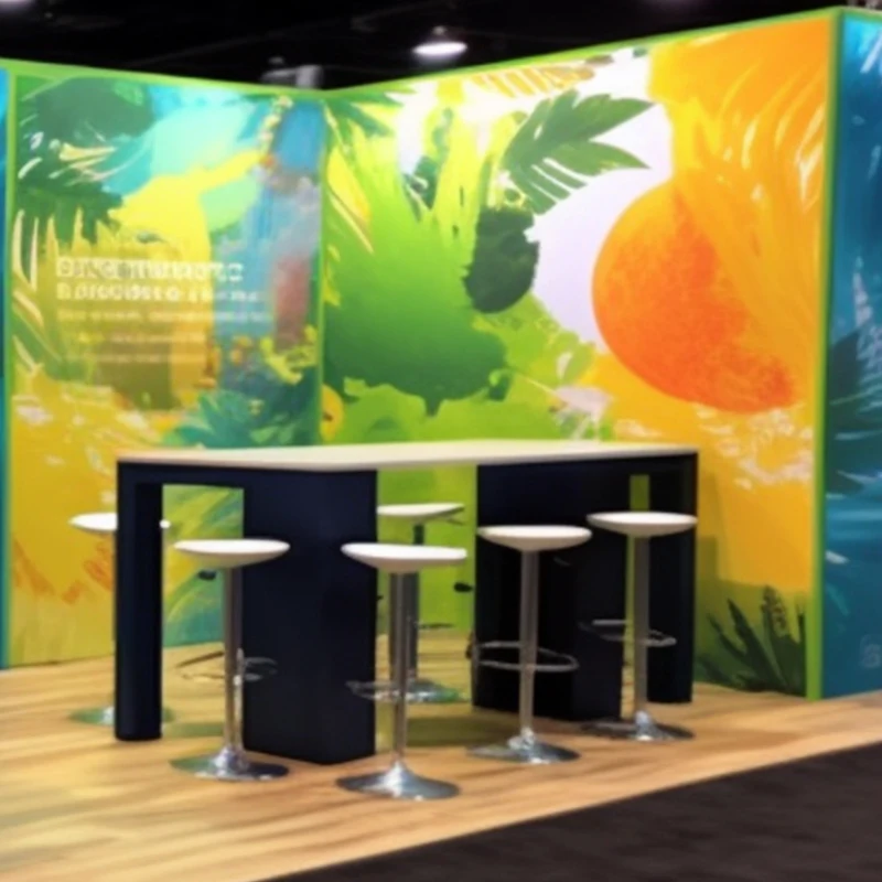 Support d'exposition modèles 3D, boîte à lumière en tissu rétroéclairé 10x20, stand d'exposition commerciale