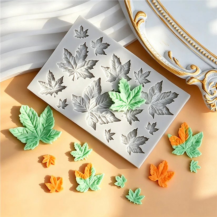 Maple Leaves Silicone Mold Sugarcraft Chocolate Cupcake Baking Mold Fondant Cake Decorating Tools