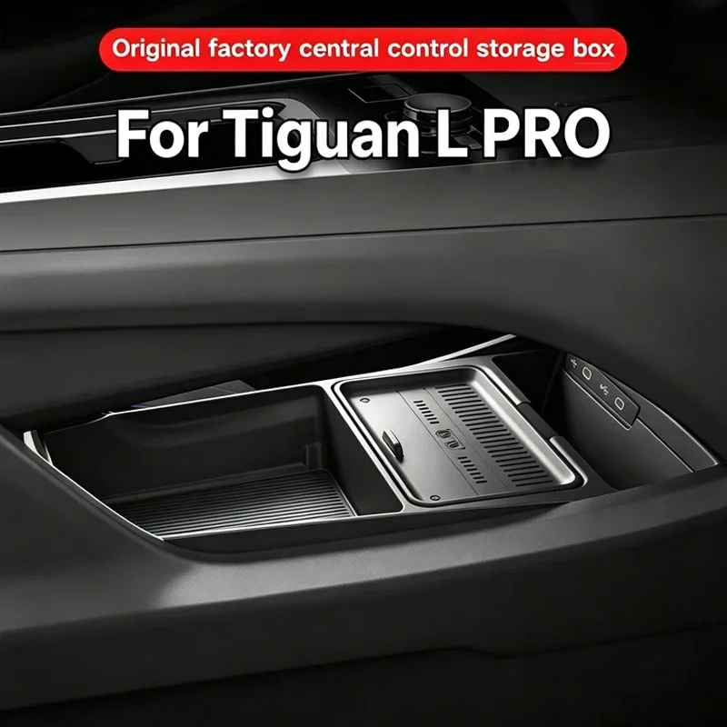 For Volkswagen VW Tiguan L Pro 2026 Center Console Lower Storage & Eyewear Box, SUV Interior Modification Accessories