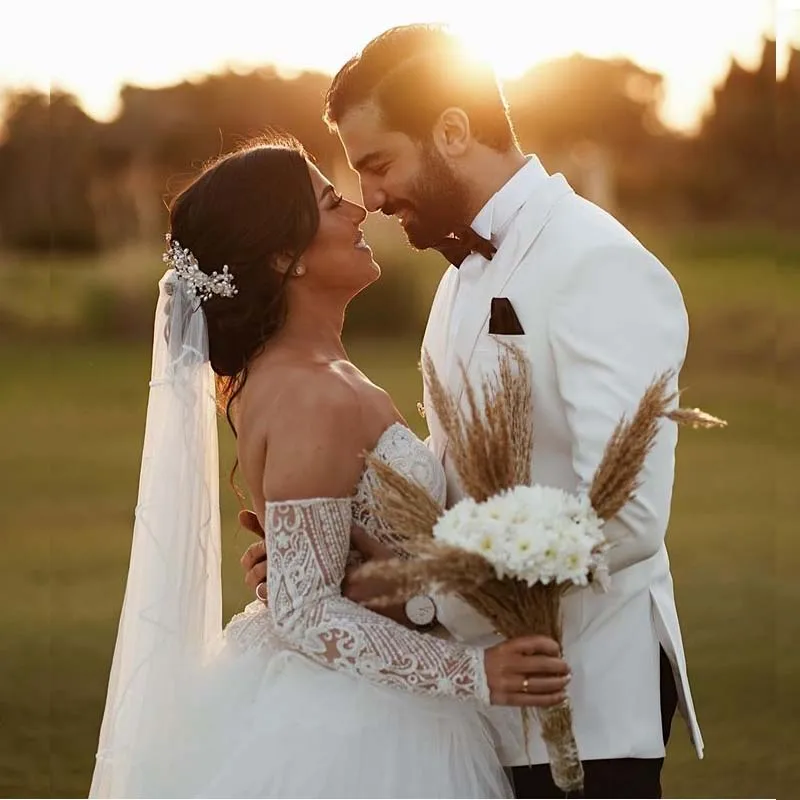 Tuxedos de mariage à Double boutonnage pour homme, costume de bonne qualité, coupe cintrée, deux pièces