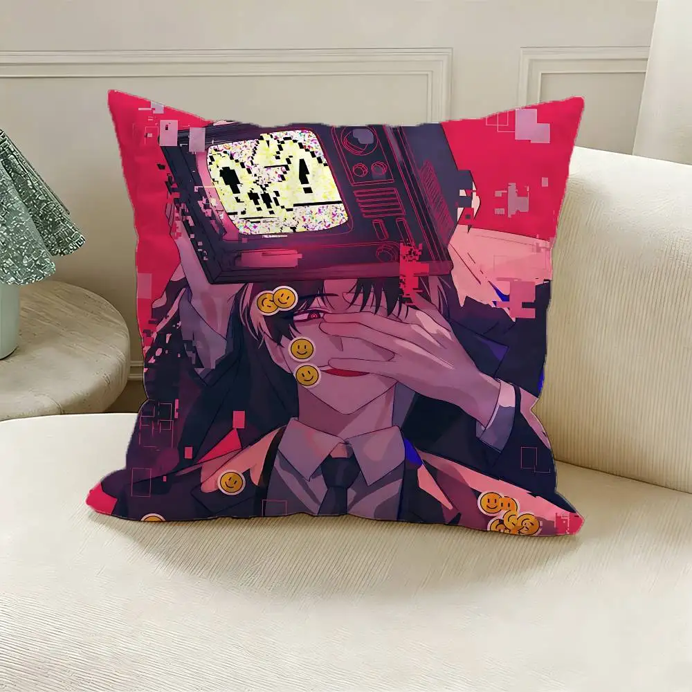 K-Kim Soleum GSGW Polyester Printed Pillow Cover Square 30 35 40 45 50 55 cm Soft for Sofa Bed Car Home Decor