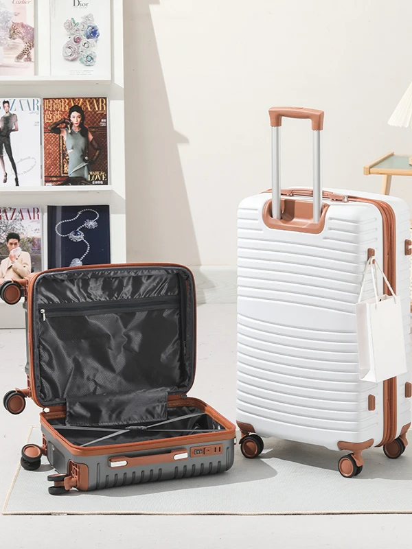 20-calowa rozkładana walizka podróżna o dużej pojemności, wielofunkcyjna mała walizka Pullman o wysokiej estetyce Retro Sle Travel Bag