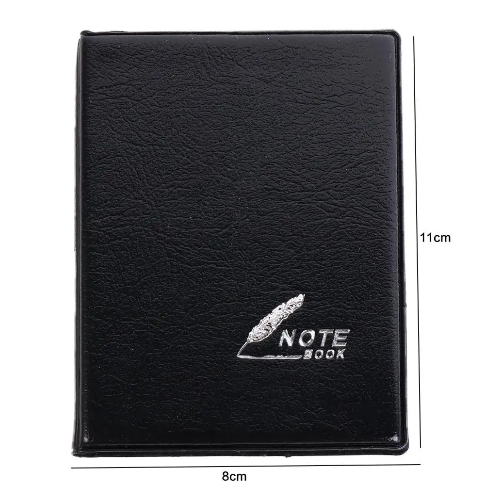 Bussiness Mini Notebook Memo Pads PU Cover Pocket Notepad Diary Planner Writing Paper Leather Notebook Stationery