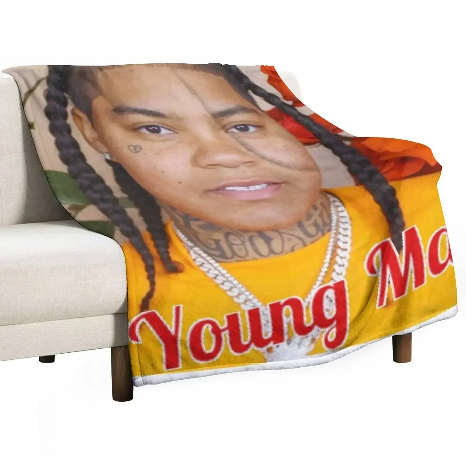 Young MA Throw Blanket Hairy Large halloween Thermal for sofa Hairys Blankets