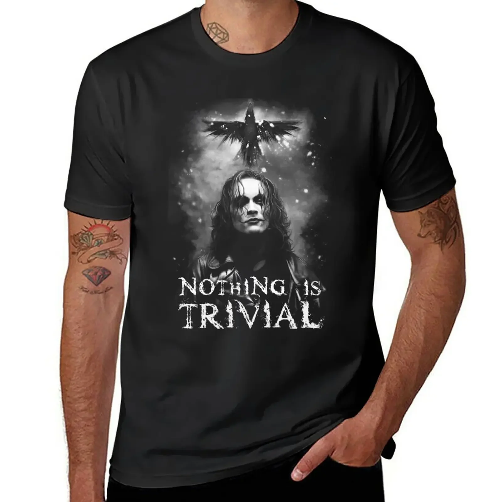 Eric Draven Nothing is Trivial T-Shirt graphics funnys Men's t-shirt