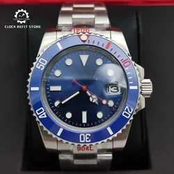 Men's Automatic Mechanical Sapphire Watch NH35 Calibre Blue Dial and Bezel 40mm Classic Fashion Case Men's Watch