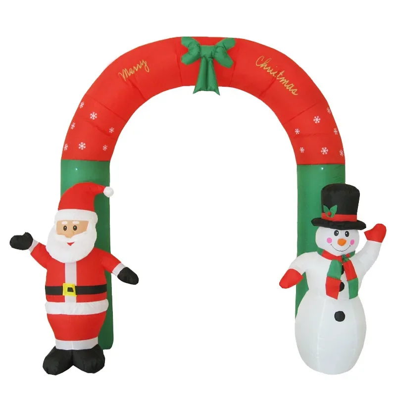 

Christmas scene decorations, site layout props, Santa snowman inflatable arch