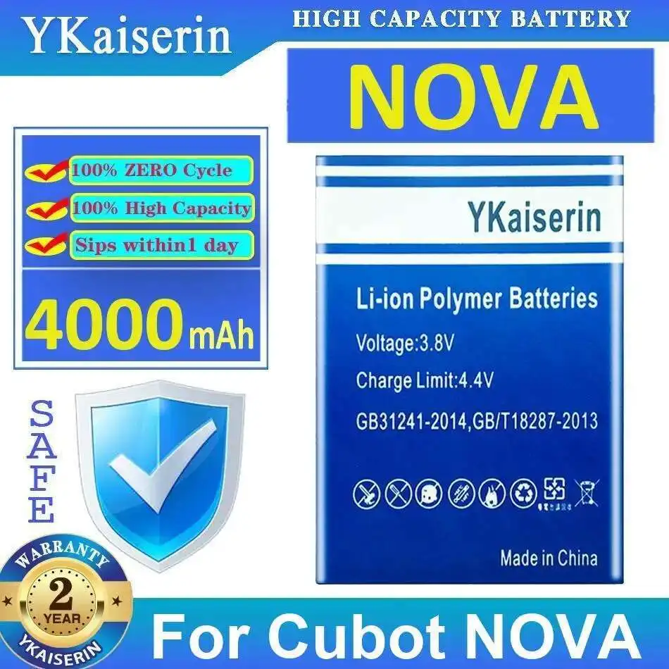 

4000Mah For Cubot Nova Mobile Phone Battery Premium Replacement