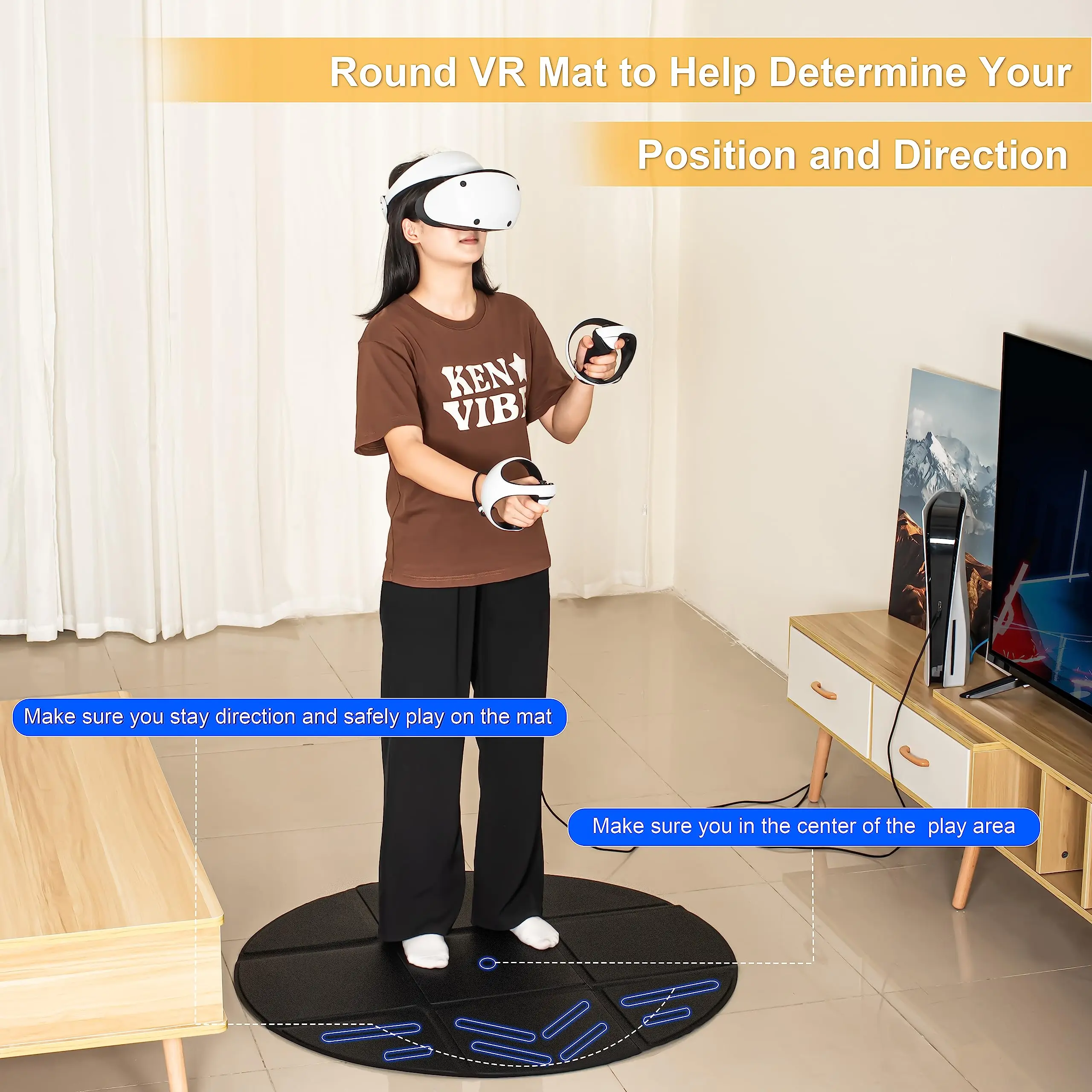 Round Foldable Vr M…