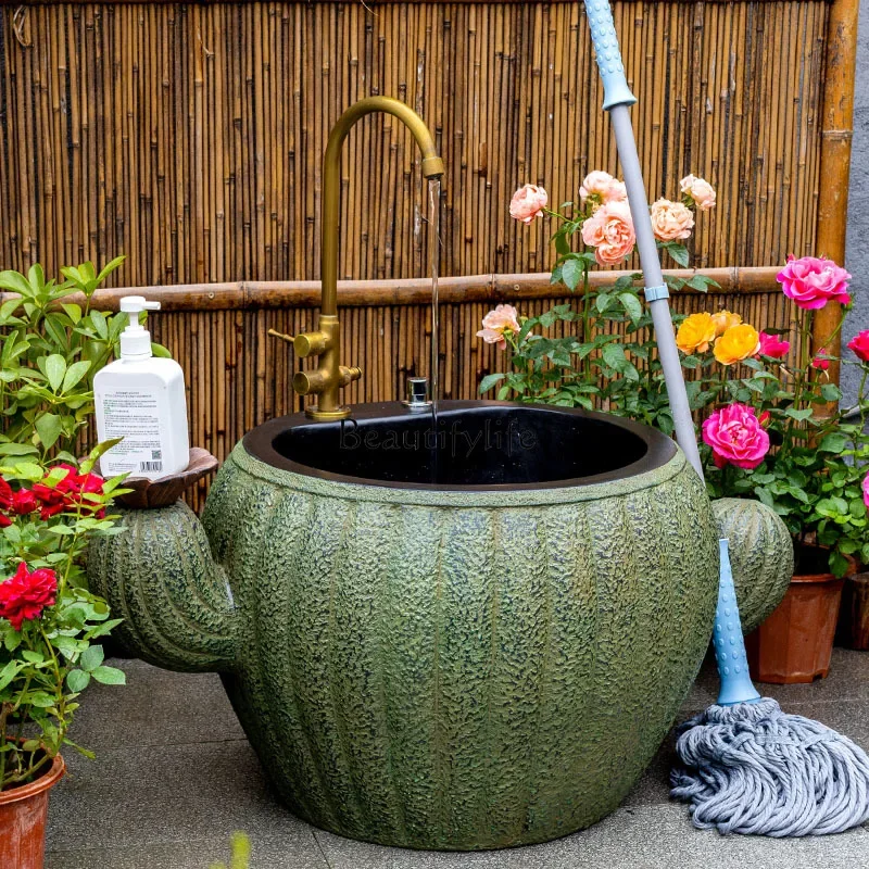 

FG17*Outdoor home balcony Chinese floor-to-ceiling mop pool courtyard mopping sink