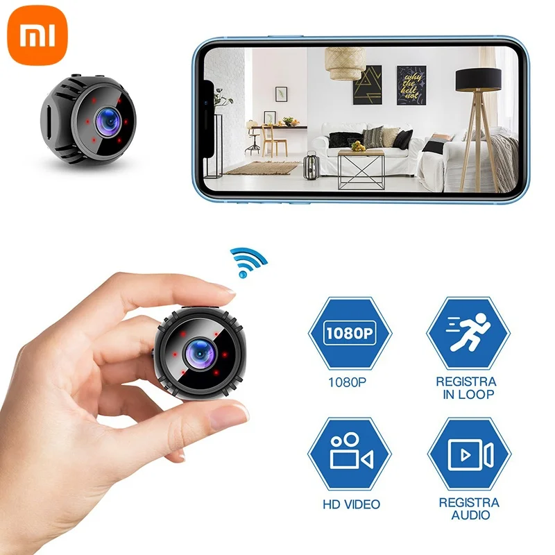 Xiaomi A18 Mini Camera Wireless Wifi Remote Hd Outdoor Sports Intelligent Monitor Infrared Night Vision Camera New Hot Sale