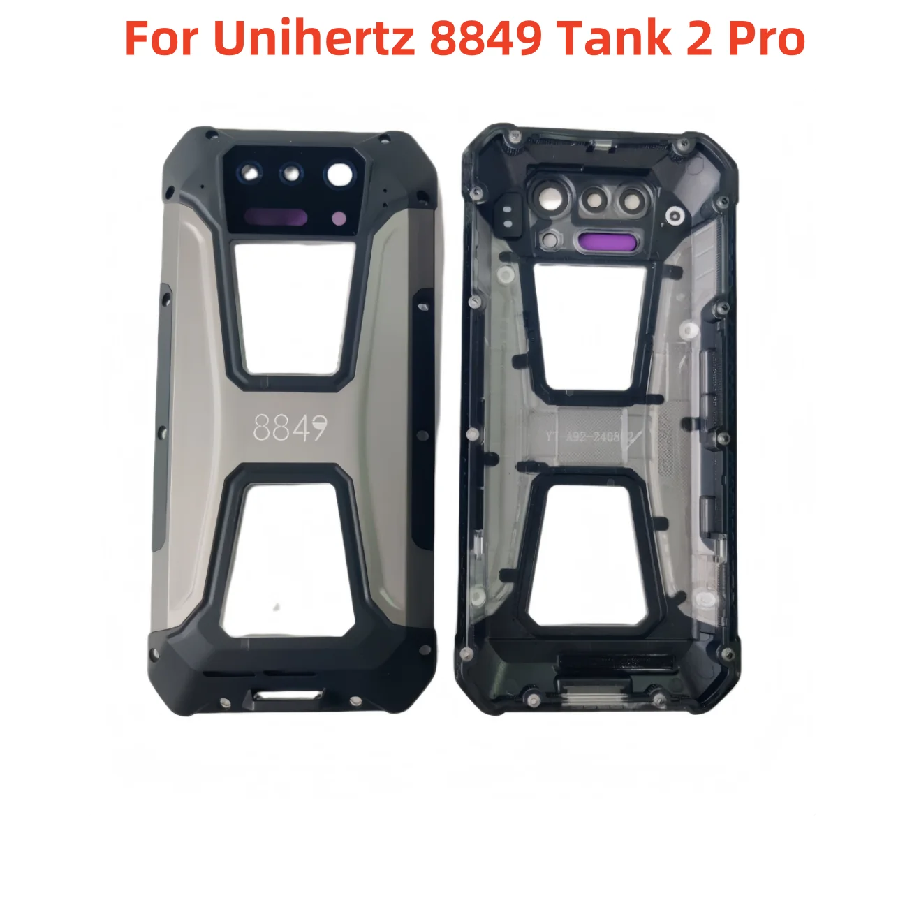 Original For Unihertz 8849 Tank 2 Pro Cell Phone Durable Protective Back Battery Case Housings Cover