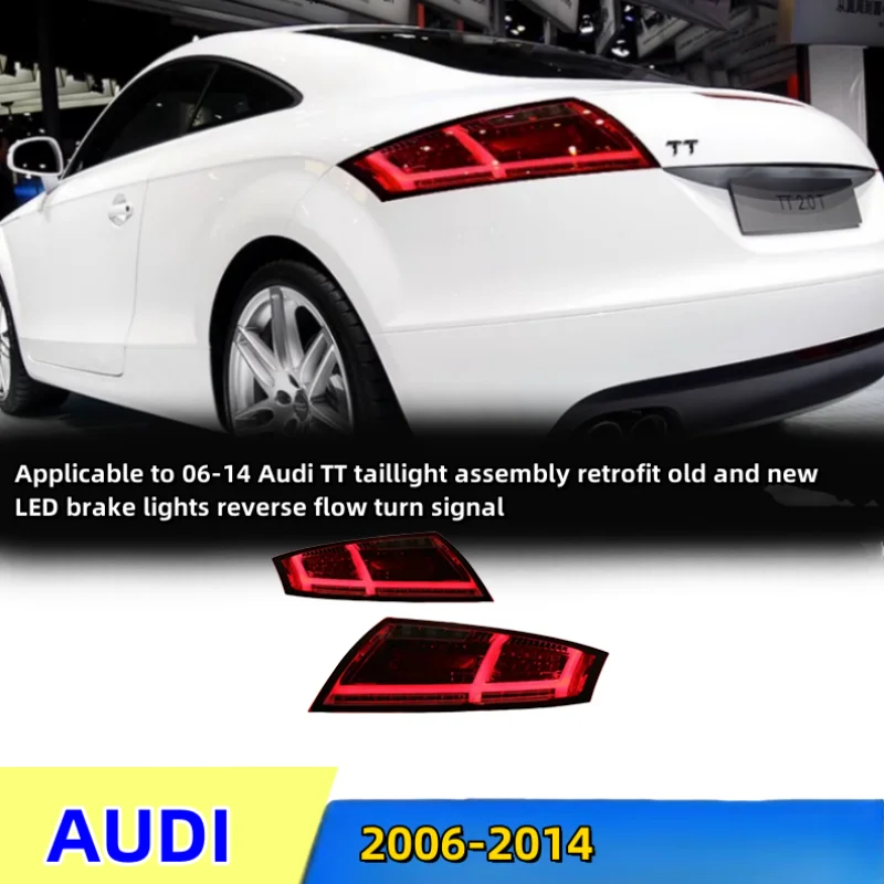 Applicable to 06-14 for Audi TT taillight assembly retrofit old and new LED brake lights reverse flow turn signal