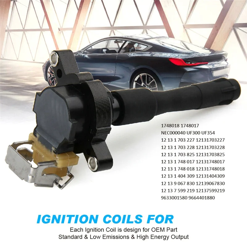 

ABNF!6Pcs Ignition Coils 12131748018 UF354 UF300 Parts Accessories For BMW 323I 325Ci E46 E39 X5 E36 325 330 V6 V8