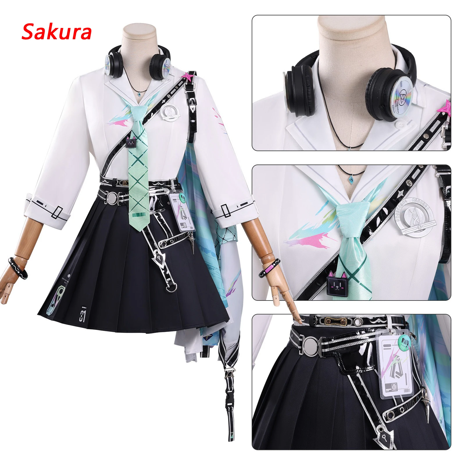 

Game Wuthering Waves Lynae Cosplay Costume Halloween Christmas Role Playing Party Comic Cute Girl JK Uniform Dress Shirt S-XXL