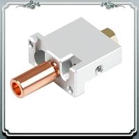 Premium For FLSUN V400 3D Printer Hotend Nozzle Print Head Brass Heat Block Throat Copper Plated Extruder Parts