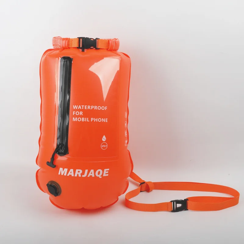 

Водонепроницаемый гермомешок MARJAQE Double Air Chamber Swim Buoy с чехлом для телефона IPX7
