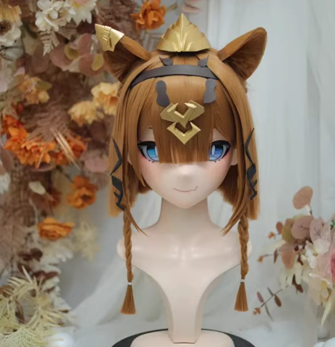 

(NFD-21-37)Customize Full Head With Lock Crossdress Doll Female/Girl Japanese Anime Cartoon Character Kig Cosplay Kigurumi Mask