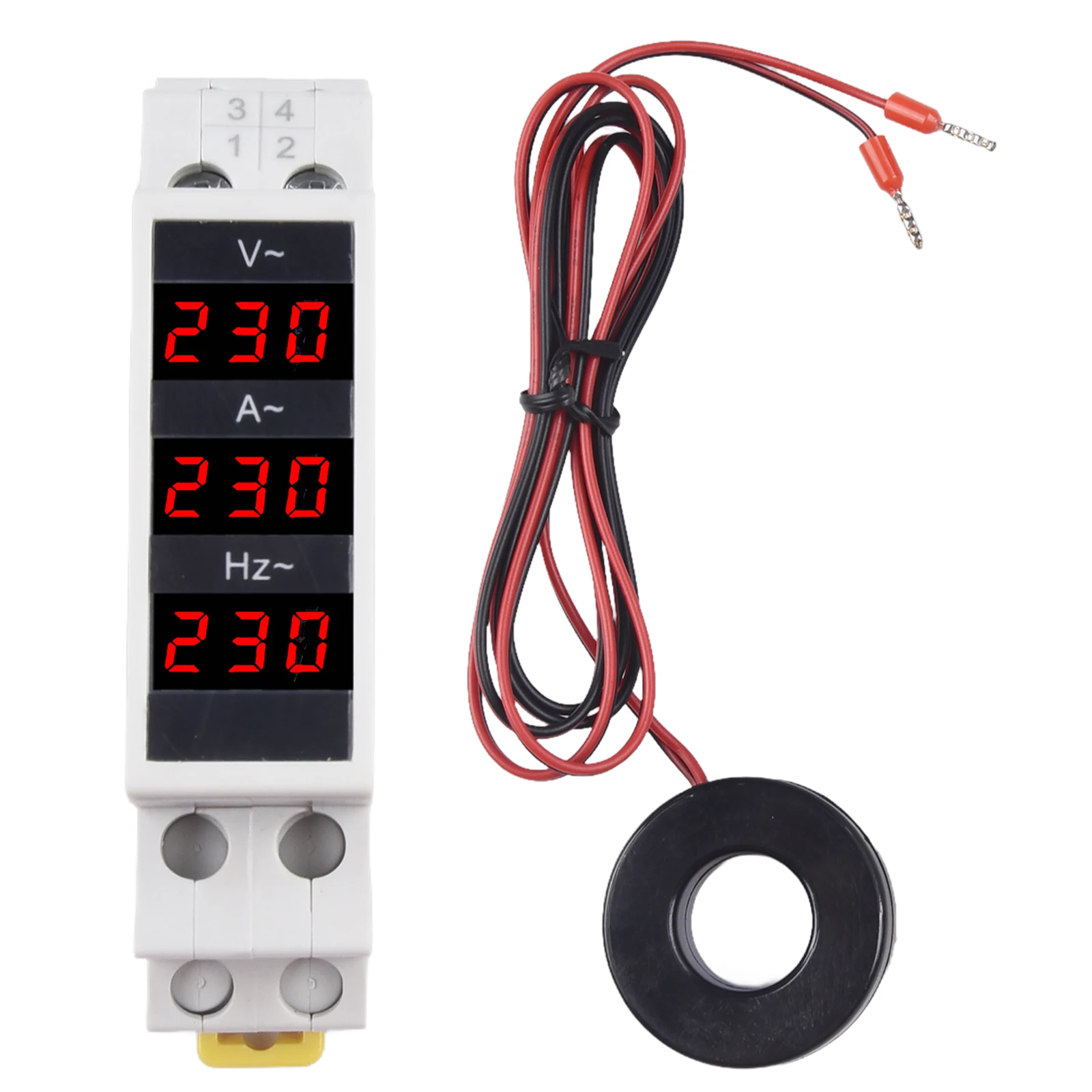 

AC80-500V Meter Digital Voltmeter Real-time Data Display Voltmeter Ammeter CLEAR VIEW Din Rail Easy To Install