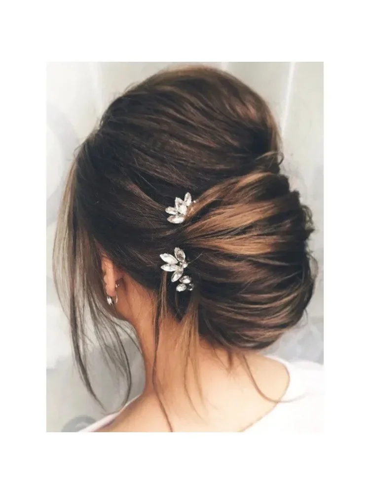 

Rhinestone Wedding Hair Pins Decorative Bridal Hair Accessories Crystal Hair Clips for Women