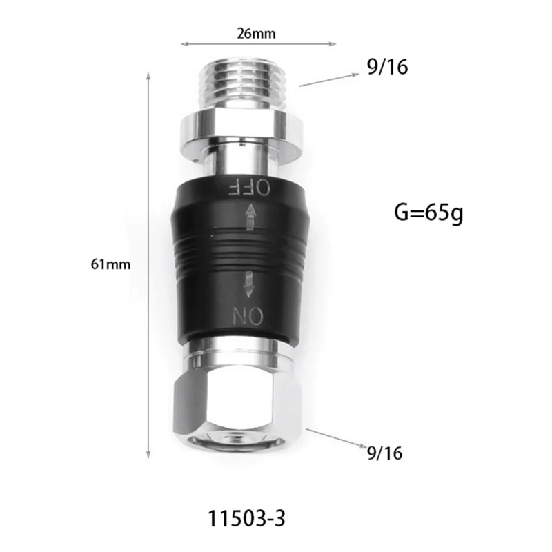 Adaptateur de plongée sous-marine Sochi 9/16, connecteur fileté avec interrupteur marche/arrêt, remplacement de la assujetBCD moyenne pression, style C