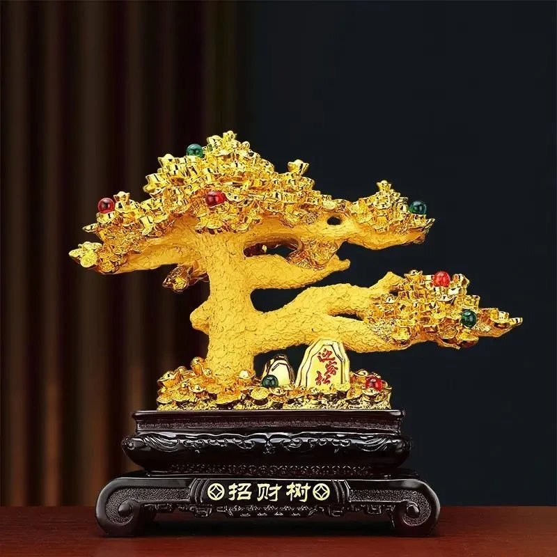 Attracting Wealth and Prosperity Tree Money Tree Ornament Living Room Bookshelf Handicrafts Cashier Decoration Housewarming Gift