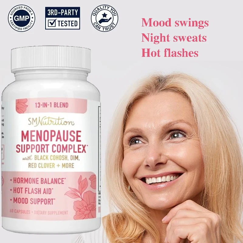 Menopause Complex - Natural Menopause Support, Women\'s Support, Hormonal Balance, Mood Swings, Night Sweats and Hot Flashes