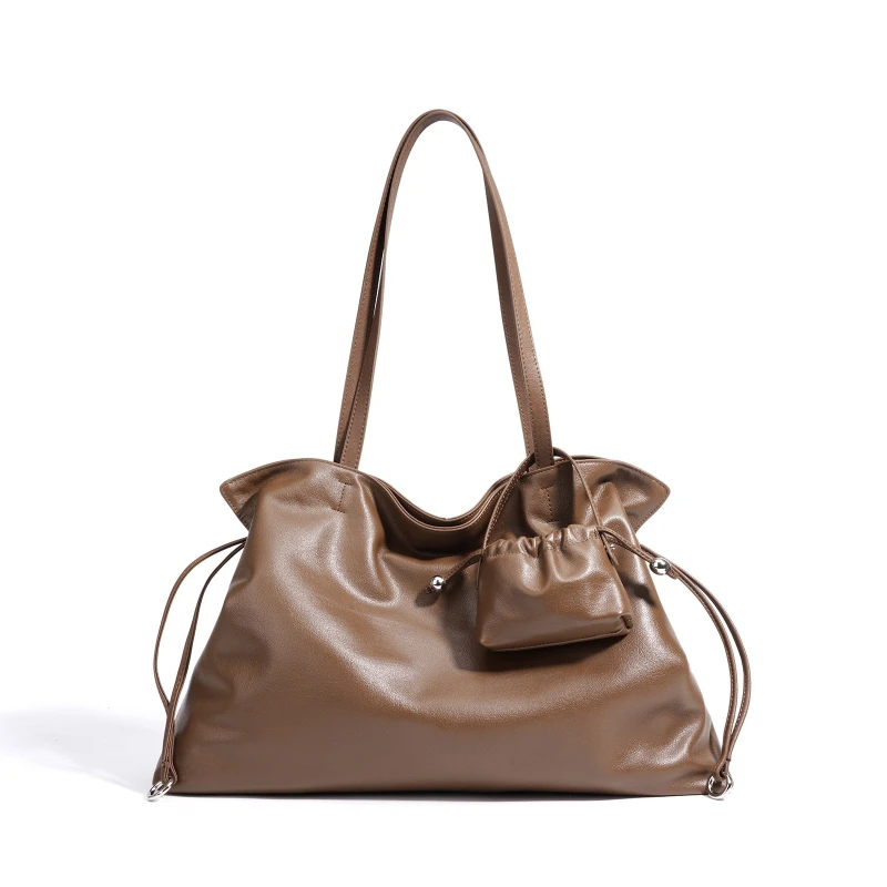 

Jonlily Women Genuine Leather Shoulder Bag Female Handbag Totes Casual Sling Bag High Capacity Commuter Bag Purse -KG2176