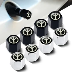 4Pcs/Lot Car Air Valve Stem Caps Peace Flag Car Wheel Air Cover Dust Proof Car Accessories For Mitsubishi Toyota Suzuki Mazda