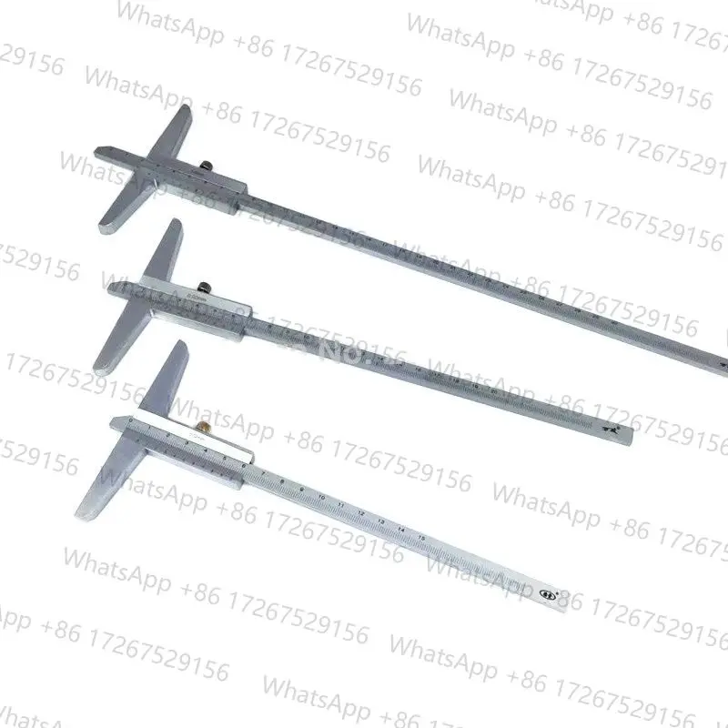 High Quality 150mm 200mm 300mm Depth Vernier Caliper 0.02mm 0-150mm 0-200mm 0-300mm Depth Gauge Depth Measuring Tool