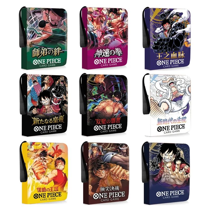 One Piece 400/900Pcs OPCG Cards Album Book Luffy Zoro Anime Map Letter Holder Binder Action HD Protector Notebook Folder Gifts
