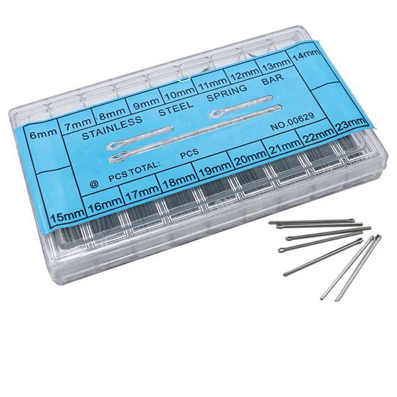 Watch accessories watch repair tool steel belt fixed shaft watch shaft watch strap connecting shaft split pin 6mm-23MM 360pcs
