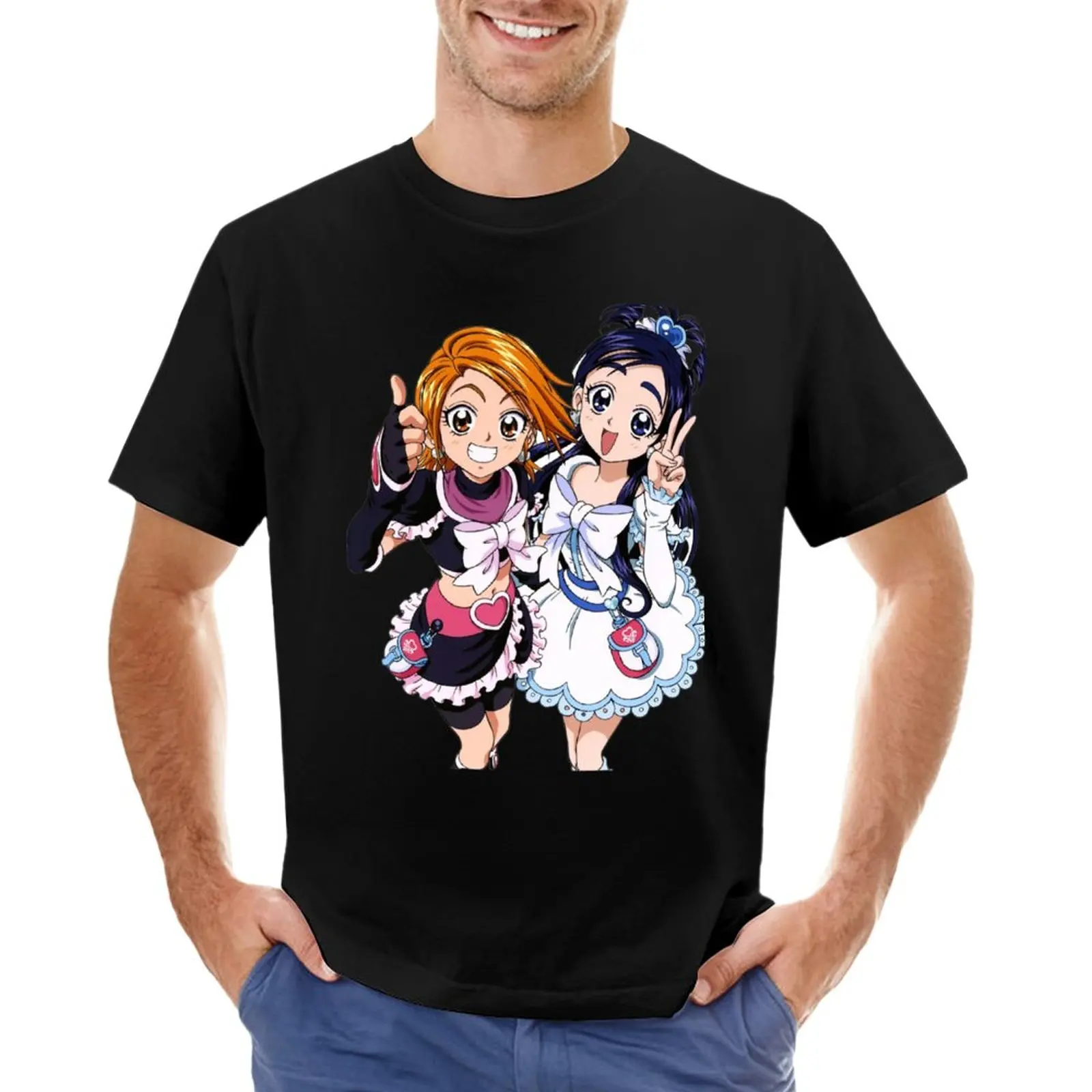 

We are Pretty Cure - Futari T-Shirt blondie t shirt man clothes mens white t shirts