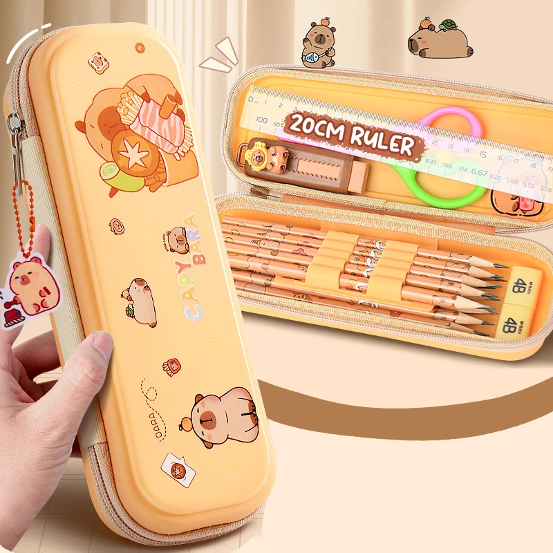 Simpatico cartone animato astuccio per matite di grande capacità astuccio per penne cancelleria materiale scolastico per studenti