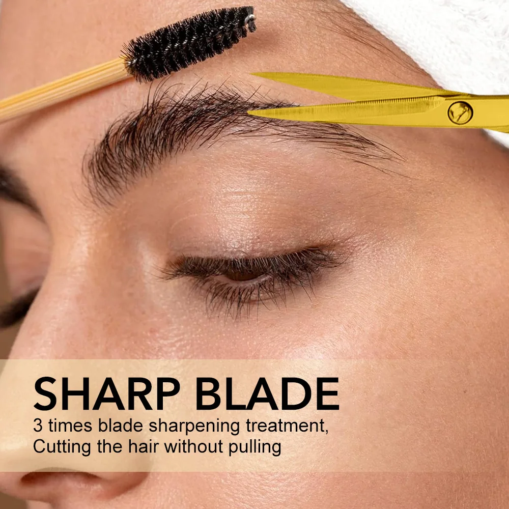 1Pcs Stainless Steel Eyebrow Eyelash Nose Hair Scissors Remover Makeup Tool Scissors Manicure Cuticle Remove Cutter Trimmer