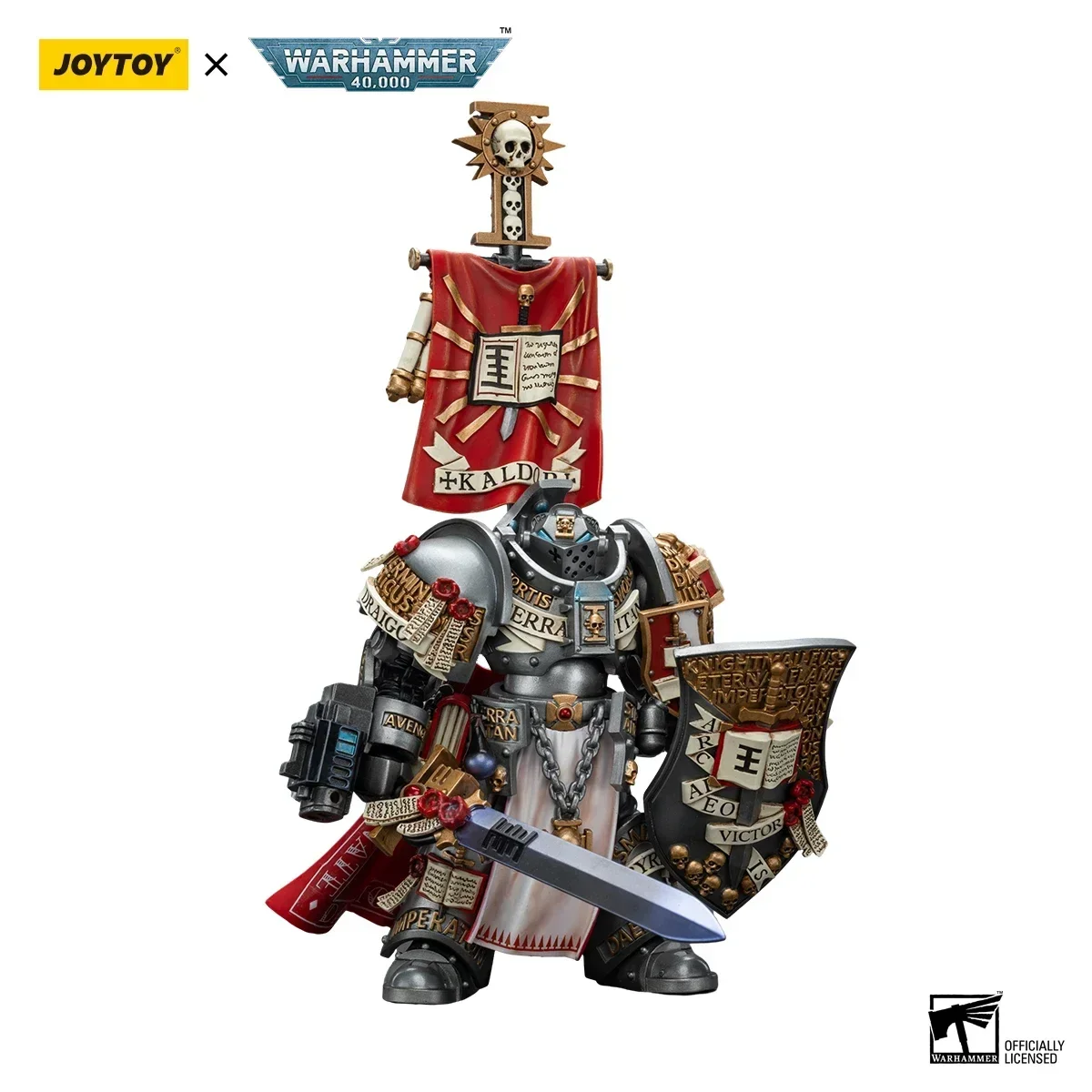 

In Stock JOYTOY 40k 1/18 Action Figures Anime 12.4cm Grey KnightsKaldor Draigo Collection Model Toys