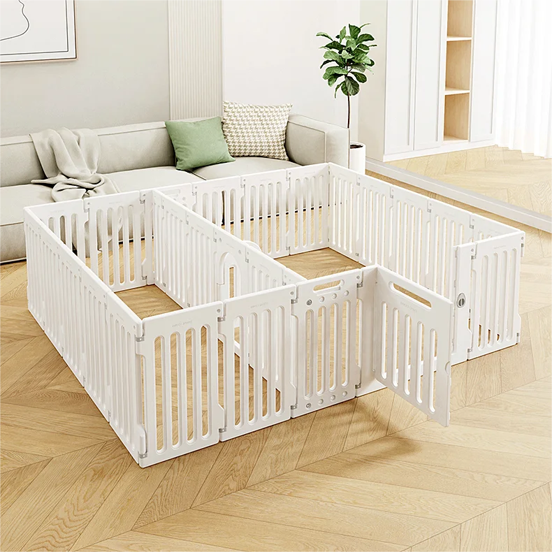 Pets Playpen Indoor Pet Activity Space Dog's Nest Cat's Nest Small Animal Cage Fence Plastic Free Assembly Isolation Fence