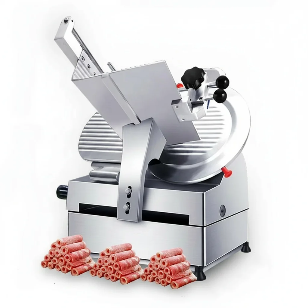 

Commercial High Production Cheese Potato Slicing Machine Full Automatic Alloy Frozen Meat Slicer 220V New Condition