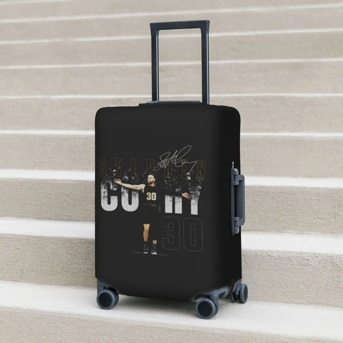 

Steph Curry Golden State Dissolve Suitcase Cover Protection Elastic Travel Luggage Protector Covers for 18-32 Inch